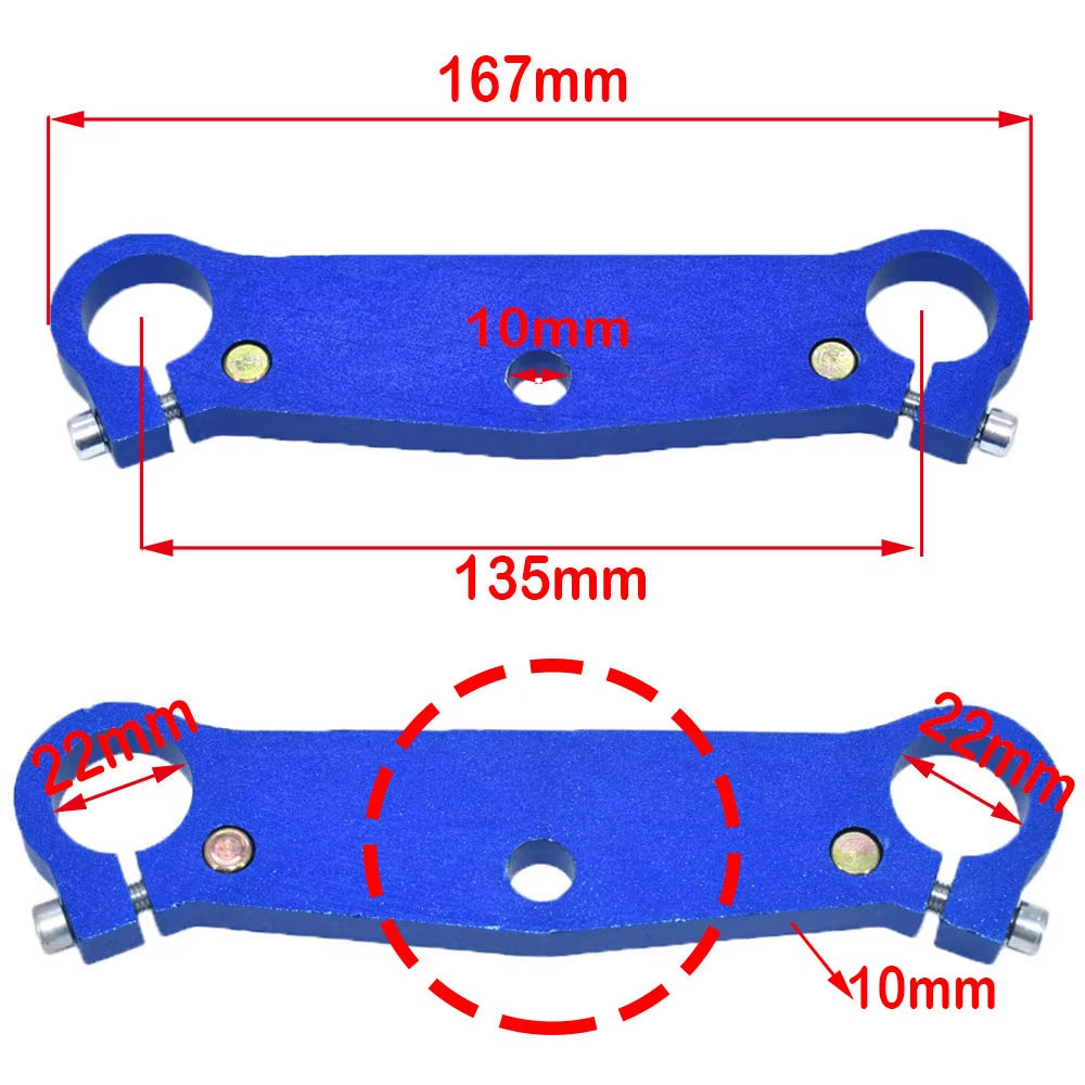 Soporte Horquilla Delantera 22mm 25mm 35mm para Mini Bike