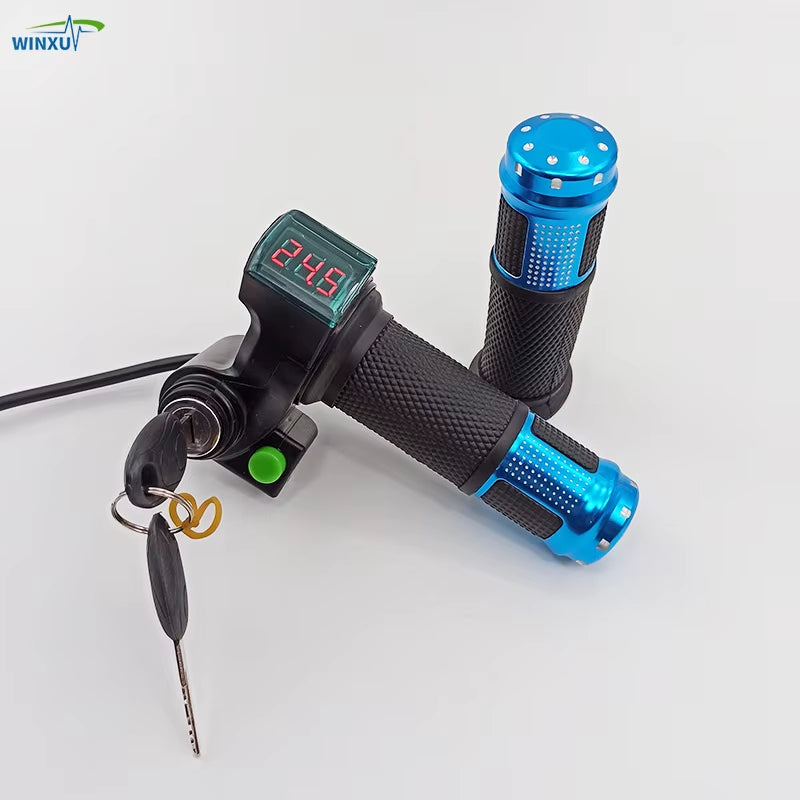 Acelerador/Throttle electrico, con llave de encendido y pantalla led