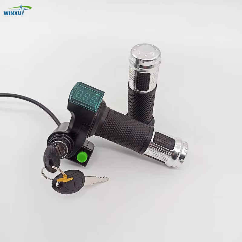 Acelerador/Throttle electrico, con llave de encendido y pantalla led