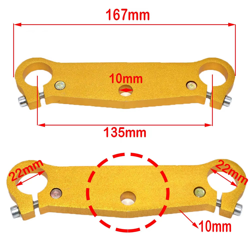 Soporte Horquilla Delantera 22mm 25mm 35mm para Mini Bike