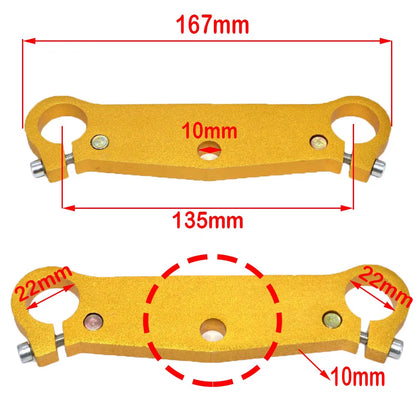 Soporte Horquilla Delantera 22mm 25mm 35mm para Mini Bike