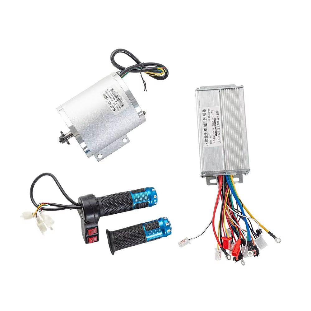 Kit: Motor electrico de 36V/48V 1000W + Controlador + Puño velocidad