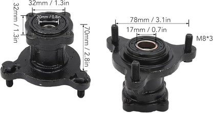 Bujes de 3 tornillos a 78mm (2 unidades)  , para Mini Bike/Go Kart (A y B)