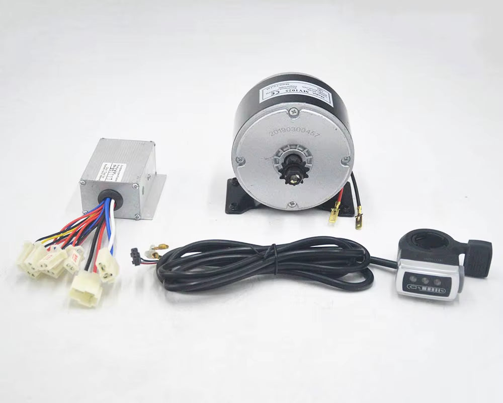 Motor eléctrico de 24V y 250W con escobillas | Kit de motor de 250W + piñón de 11 dientes