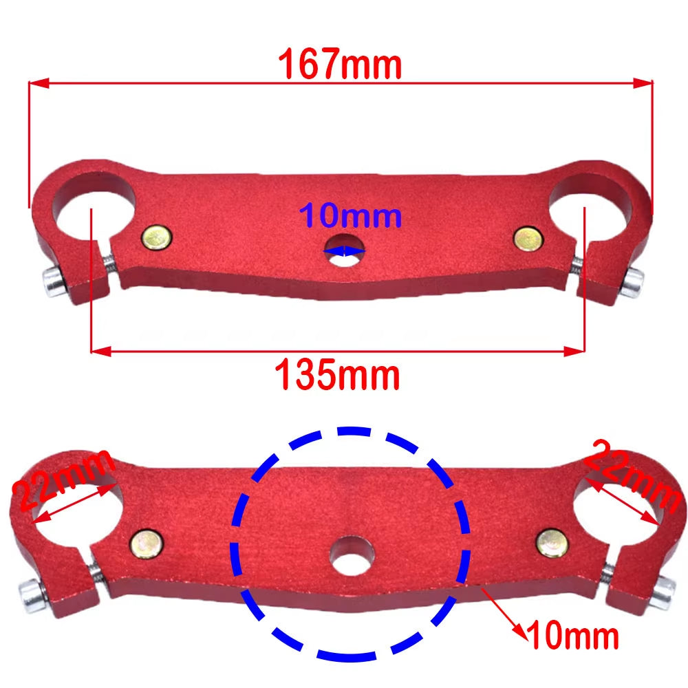 Soporte Horquilla Delantera 22mm 25mm 35mm para Mini Bike