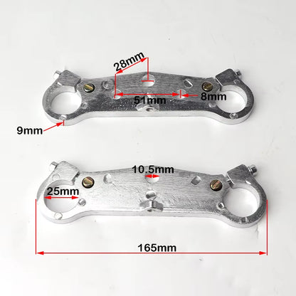 Horquilla Delantera de 510 mm con Amortiguación de Impactos, 25 mm para Mini Bike