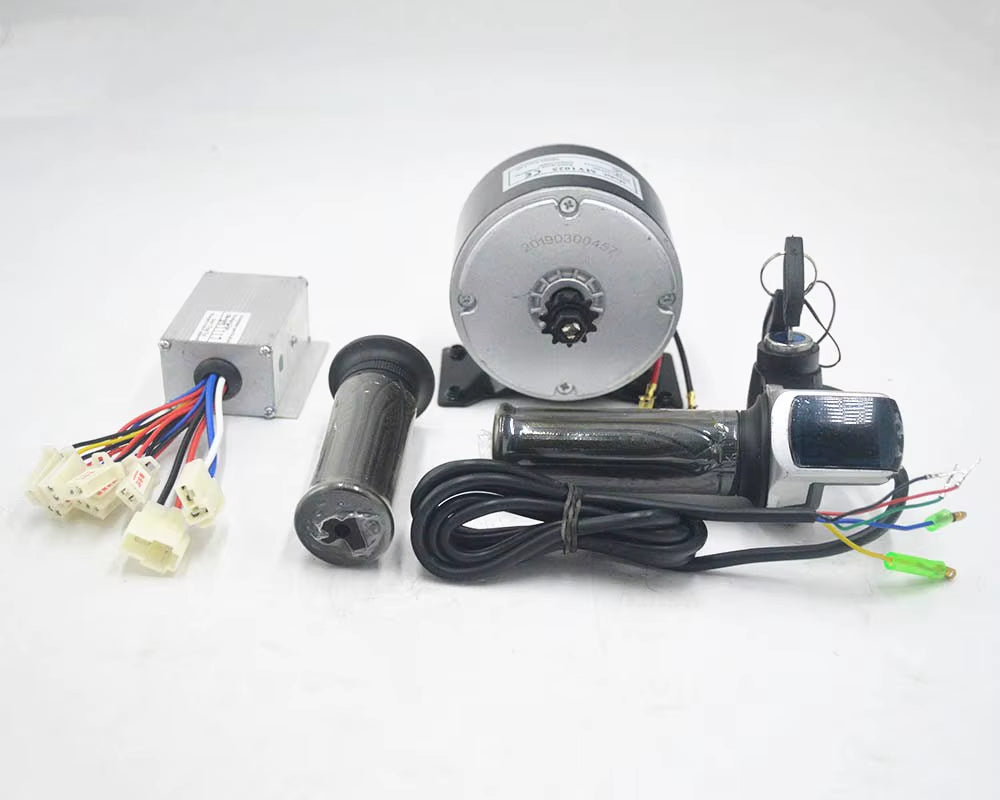 Motor eléctrico de 24V y 250W con escobillas | Kit de motor de 250W + piñón de 11 dientes