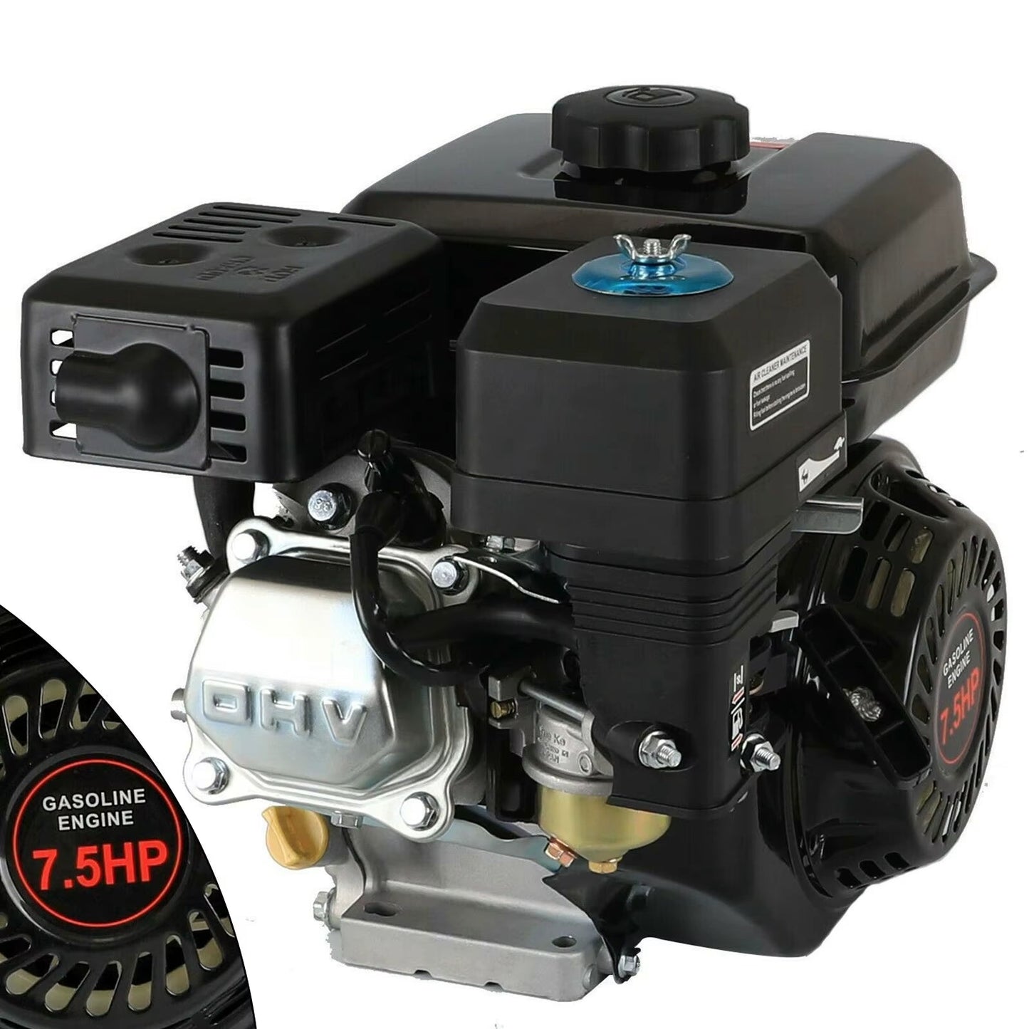 Motor OHV gasolina 210CC /4 tiempos /7.5HP